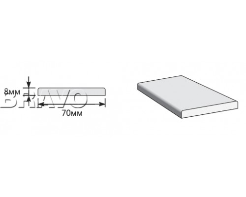 Наличник 2150*70*8 Прямоугольный