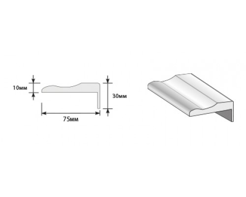Наличник "Т" Тип-2 2140*75*10
